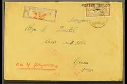 1917 POSTES SERBES. Registered Censored Cover To Switzerland, Bearing France 50c Stamp Tied By Serbian Cyrillic Cds And  - Servië