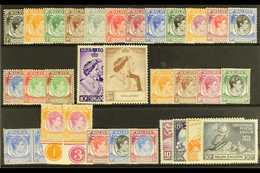 1948-49 MINT / NHM COLLECTION A Stock Card Bearing The 1948 Perf 14 Complete Set Very Fine Mint, Perf 17½ X 18 Range To  - Singapore (...-1959)