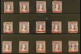 NATAL 1895 MINT SURCHARGED COLLECTION. An All Different Selection Of The ½d On 6d Chalon Issue, A Complete Run Of All Va - Unclassified