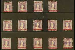 NATAL 1895 MINT SURCHARGED COLLECTION. An All Different Selection Of The ½d On 6d Chalon Issue, A Complete Run Of All Va - Non Classés