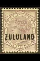 ZULULAND 1893 6d Dull Purple Overprinted On Natal, SG 16, Fine Mint. For More Images, Please Visit Http://www.sandafayre - Zonder Classificatie