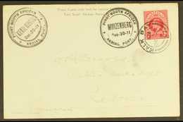 1911 FIRST SOUTH AFRICAN AERIAL POST SECOND RETURN FLIGHT - Muizenberg To Kenilworth With Interprovincial Franking Of Na - Unclassified