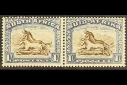 1933-48 1s Brown And Chalky Blue With WEAK SHADING ON MOUNTAIN Variety On The English Stamp, SG 62 Var, Never Hinged Min - Non Classés