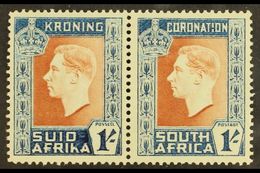 1937 1s Coronation, Hyphen Omitted On Afrikaans Stamp, SG 75a, Never Hinged Mint. For More Images, Please Visit Http://w - Non Classés