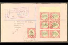 1939 Reg'd Cover To Canada, Franked With 1d BOOKLET PANE Of 6 Plus 1d Single, SG 56, Ex Booklet SG SB13 Or SB14, Neat, M - Unclassified