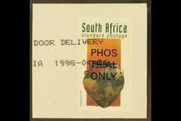 1998 Early South African History, Standard Postage (1r.10) Khoekhoe Pot, IMPERFORATE Single Overprinted "PHOS TRIAL ONLY - Sin Clasificación