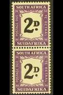 POSTAGE DUE - VARIETY 1948-9 2d Thick, Double "2D." In Vertical Pair With Normal, SG D36a, Never Hinged Mint. For More I - Sin Clasificación
