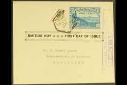 1938 45c + 2p + 5p Blue Defence Of Madrid Relief Fund , SG 759, Superb Used On Censored Sep 1938 (non FDC) Cover. For Mo - Andere & Zonder Classificatie