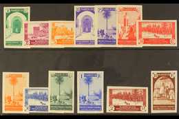 MOROCCO 1935-37 Pictorials IMPERFORATE Complete, As SG 165/170 & 177/183 (Edifil 148/160), Never Hinged Mint. Very Scarc - Sonstige & Ohne Zuordnung