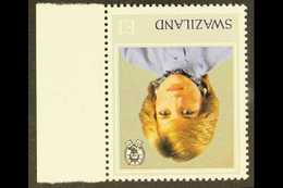1982 1e Birthday Of Princess Of Wales WATERMARK INVERTED Variety, SG 407w, Never Hinged Mint Marginal Example, Very Fres - Swasiland (...-1967)