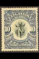 1922-24 10s Deep Blue Giraffe, Watermark Upright, SG 87a, Fine Mint For More Images, Please Visit Http://www.sandafayre. - Tanganyika (...-1932)