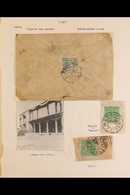 1933 - 60 Selection Of Covers And Pieces Franked Imperf ½t And 1t Imperfs Used With Lhassa Cancellations Including Negat - Tíbet