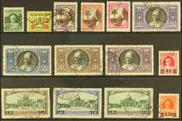 1931-33 CDS USED SELECTION Presented On A Stock Card That Includes 1931 Parcel Post 5L, 1933 Set From 50c To 20L, 1934 S - Autres & Non Classés