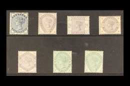 1883-84 'lilacs And Greens' Set Complete To 5d, SG 187/93, Mint Very Lightly Hinged, Cat £1925 (7 Stamps) For More Image - Andere & Zonder Classificatie