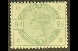 1883-84 9d Dull Green, SG 195, Mint Very Lightly Hinged, Cat £1250. For More Images, Please Visit Http://www.sandafayre. - Sonstige & Ohne Zuordnung