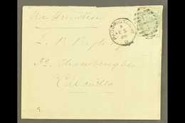 1886 (5 Feb) Env  To Calcutta, India, Franked 1883-84 5d Dull Green, SG 193, Paddington Duplex Cancel, Very Fine "SEA PO - Other & Unclassified