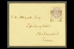 POSTAL FISCAL. 1891 (4 Aug) Env To Essex, Franked 1d Purple Postal Fiscal, SG F23, Fine Malvern Squared Circle Pmk. For  - Other & Unclassified