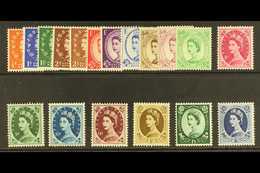 1955-58 St Edwards Crown Complete Definitive Set, SG 540/556, Never Hinged Mint. (18 Stamps) For More Images, Please Vis - Other & Unclassified