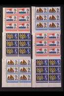 1963 International Lifeboat Conference Ordinary And Phosphor Sets (SG 639/41p) In CYLINDER NUMBER BLOCKS OF SIX, Superb  - Autres & Non Classés