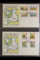 ISLE OF MAN 1966-88 FIRST DAY COVERS COLLECTION Housed In Two Cover Albums, With Definitives, Commemoratives & Miniature - Other & Unclassified