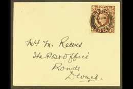 1948 £1 Brown, SG 478c, Single Franking On Plain Envelope, "DEVIZES 1 OC 48" FIRST DAY POSTMARK. Hand Written Address, C - FDC