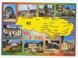 {79218} 95 Val D' Oise , Carte Et Multivues ; Saint Gratien , Herblay , Montmorency , Sarcelles , Taverny , Osny - Cartes Géographiques