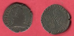 1/2 FRANC ( CI 1431) TB 55 - 1574-1589 Hendrik III