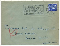 Enveloppe - OMEC Secap - CHAUVIGNY (Vienne) - Cité Médiévale Sur La Vienne - 1958 - Sellados Mecánicos (Publicitario)