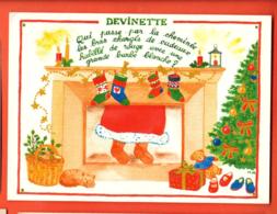 TRL-30 Devinette Qui Passe Par La Cheminée. Père Noël. Grand Format. Non Circulé, Grand Format - Santa Claus