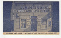 OAKLAND, California, USA, Historic Heinhold Bar, Webster Street, Pre-1920 Advertising Postcard - Oakland