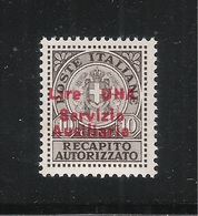 GUIDIZZOLO-1945: Valore Nuovo Stl Da 10 C. Recapito Autorizzato Senza Fascetto E Con Soprastampa NOT GUARANTEE. - Emissions Locales/autonomes