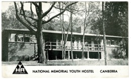 Ref 1260 - YHA Plain Back Card - National Memorial Youth Hostel - Canberra Australia - Canberra (ACT)