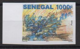 Sénégal 2017 Mi. 2257 IMPERF ND Centenaire Bataille Du Chemin Des Dames Guerre Mondiale Erster Weltkrieg World War One - WO1