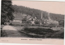 AILLEVILLERS    70  HAUTE SAONE   CPA   GLACEE L'USINE DE LA CHAUDEAU - Otros & Sin Clasificación