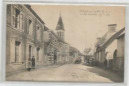 49 Maine Et Loire - Juigné Sur Loire La Rue Nationale Animée écrit La Boulangerie Avec La Boulangère Ed Chrétien Angers - Otros & Sin Clasificación