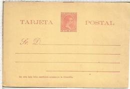 ESPAÑA  PUERTO RICO ENTERO POSTAL ALFONSO XIII EDICION 1894 VARIANTE S DE POSTAL DEFORMADA - Porto Rico