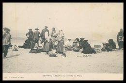 ESPINHO - COSTUMES - Escolha Da Sardinha Na Praia  ( Ed. Emilio Biel Nº 136 ) Carte Postale - Aveiro