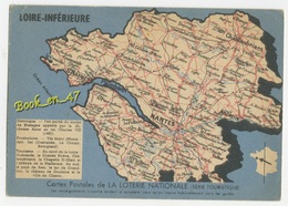 {79240} 44 Loire Inférieure , Carte ; Loire Atlantique - Cartes Géographiques