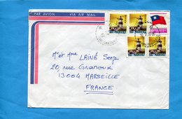 MARCOPHILIE-FORMOSE->Françe -cad Taichung  1992-5-stamp Phare De Formose+drapeau - Covers & Documents