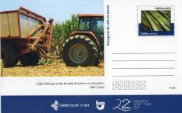 Lote TP7,  Cuba, 2013, Entero Postal, Postal Stationary, Upaep, Transporte De Caña De Azucar, Sugar Cane, Post Card - Cartoline Maximum