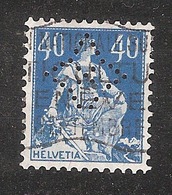 Perfin/perforé/lochung Switzerland No 169 1921-1924 - Hélvetie Assise Avec épée Symbol "quadrangle Star" U B S Genève - Gezähnt (perforiert)