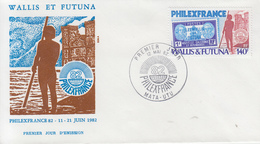 Enveloppe  FDC  1er  Jour    WALLIS  Et  FUTUNA     PHILEXFRANCE   1982 - FDC