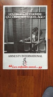 Affiche. Amnesty International. Droits De L'Homme. - Affiches