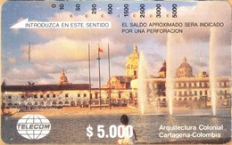 Colombia - CO-MT-02, Tamura, Colonial Architecture, Cartagena, 5,000 $, Used As Scan - Colombie