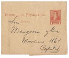 ARGENTINA - 1c Uprated Printed Matter Wrapper - Used Within Buenos Aires - Storia Postale