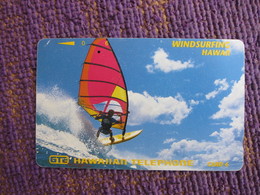 Tamura Phonecard,windsurfing, Used With Some Scratch - Hawaï