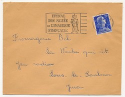 Enveloppe - OMEC Secap - EPINAL R.P (Vosges) - Son Musée / De L'Imagerie / Française - 1958 - Oblitérations Mécaniques (flammes)