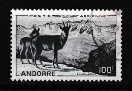 Timbre ANDORRE  Français Poste Aérienne YT AV N° 1 Oblitéré Sup - Airmail