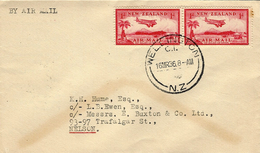 16 MR 36 - Cover From Wellington To Nelson  Fr. 2d - Luftpost