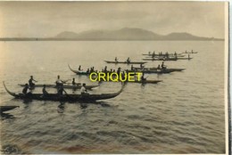 Salomon, Photo Originale, Groupe De Pirogues, 1934 - Islas Salomon